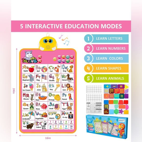 Montessori Electronic Alphabet Wall Chart - Picture 5 of 8